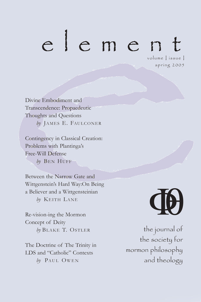 Element, Volume 1, Issue 1 (Spring 2005)