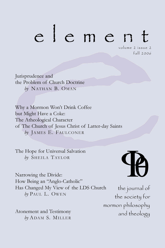 Element, Volume 2, Issue 2 (Fall 2006)