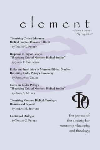 Element, Volume 8, Issue 1 (Spring 2019)