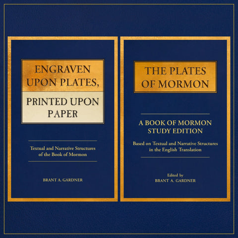 Gardner <em>Plates</em> Set: <em>The Plates of Mormon</em> and <em>Engraven Upon Plates, Printed Upon Paper</em>